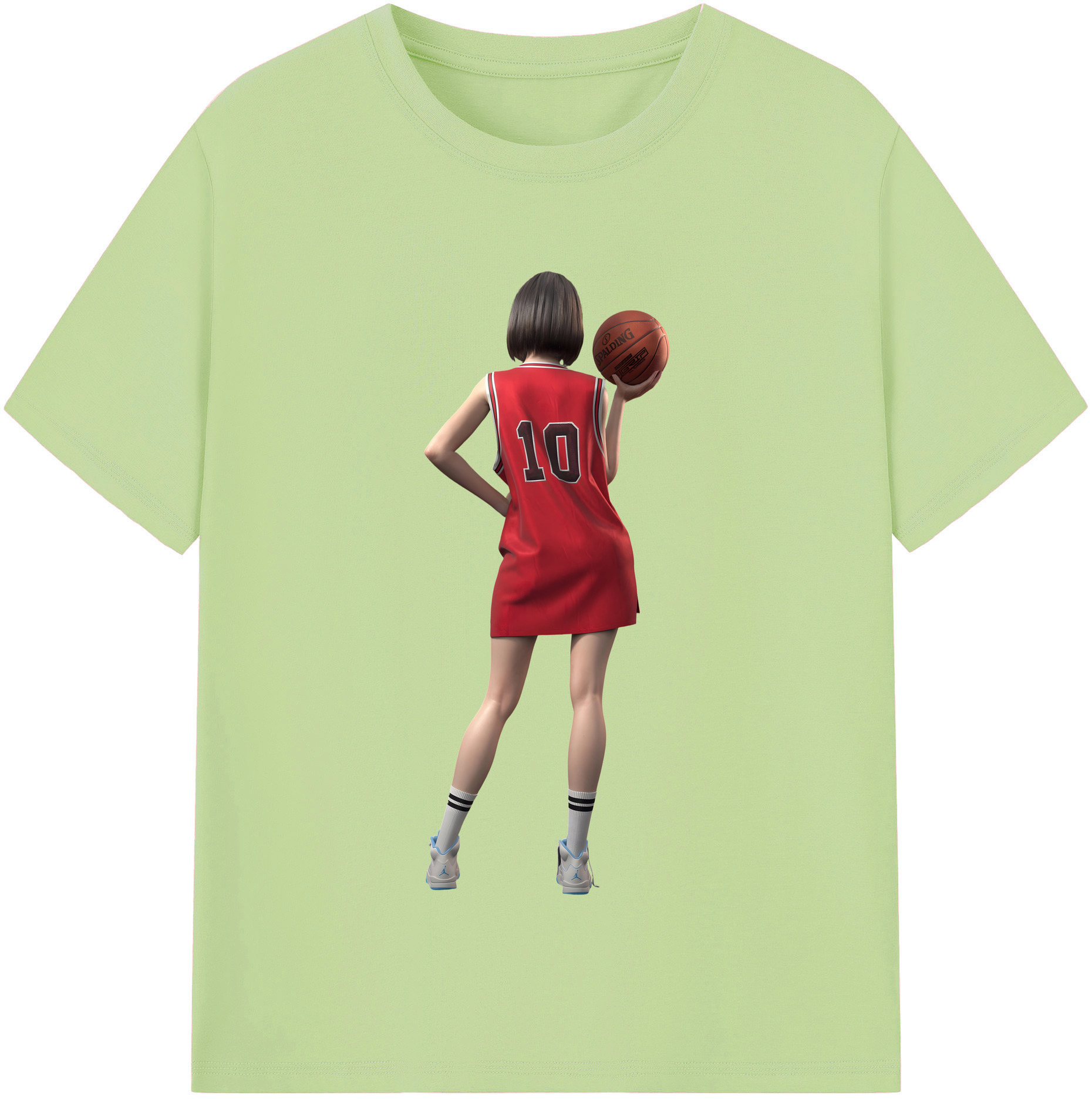SLAM DUNK／スラムダンク 綿100％半袖Tシャツ（フロントプリント）
